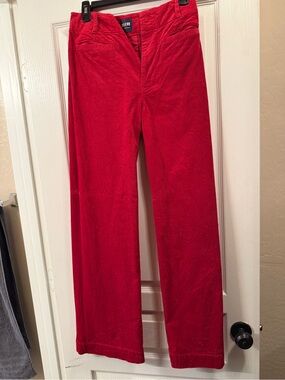 Anthropologie Women’s Maeve Red Corduroy Pants 27